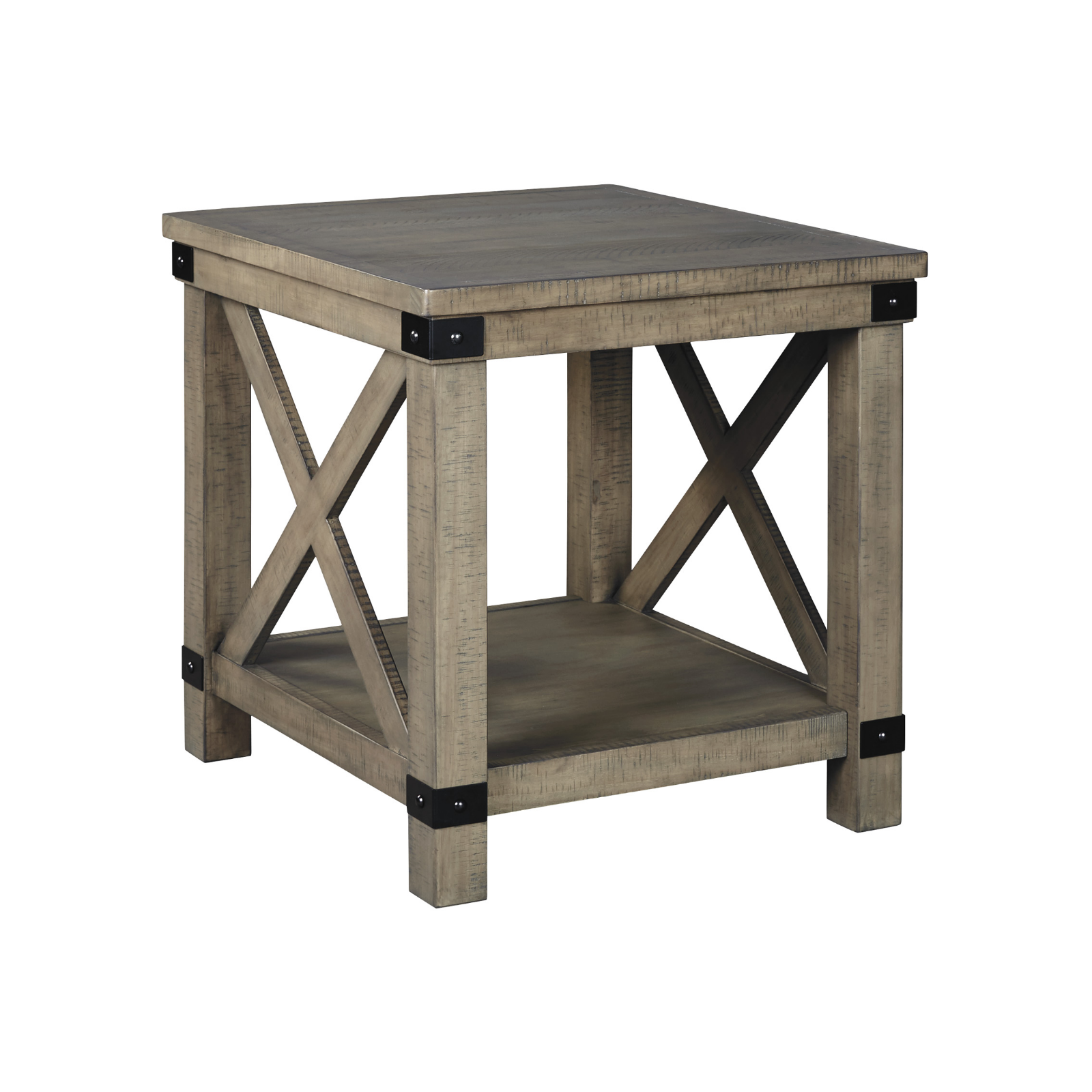 Aldwin End Table - Modern Nightstand with Storage Shelf, Small Side Table for Living Room, Bedroom, Office - Perfect for Holding Lamps, Books & Decor