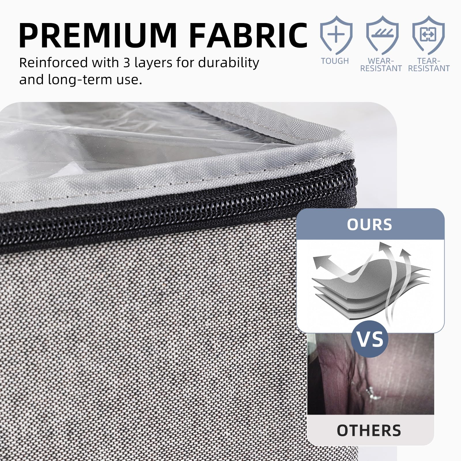 TAILI Under Bed Vacuum Storage Bags - Space Saving Storage Solution for Comforters, Blankets, Quilts & Pillows | Large 41