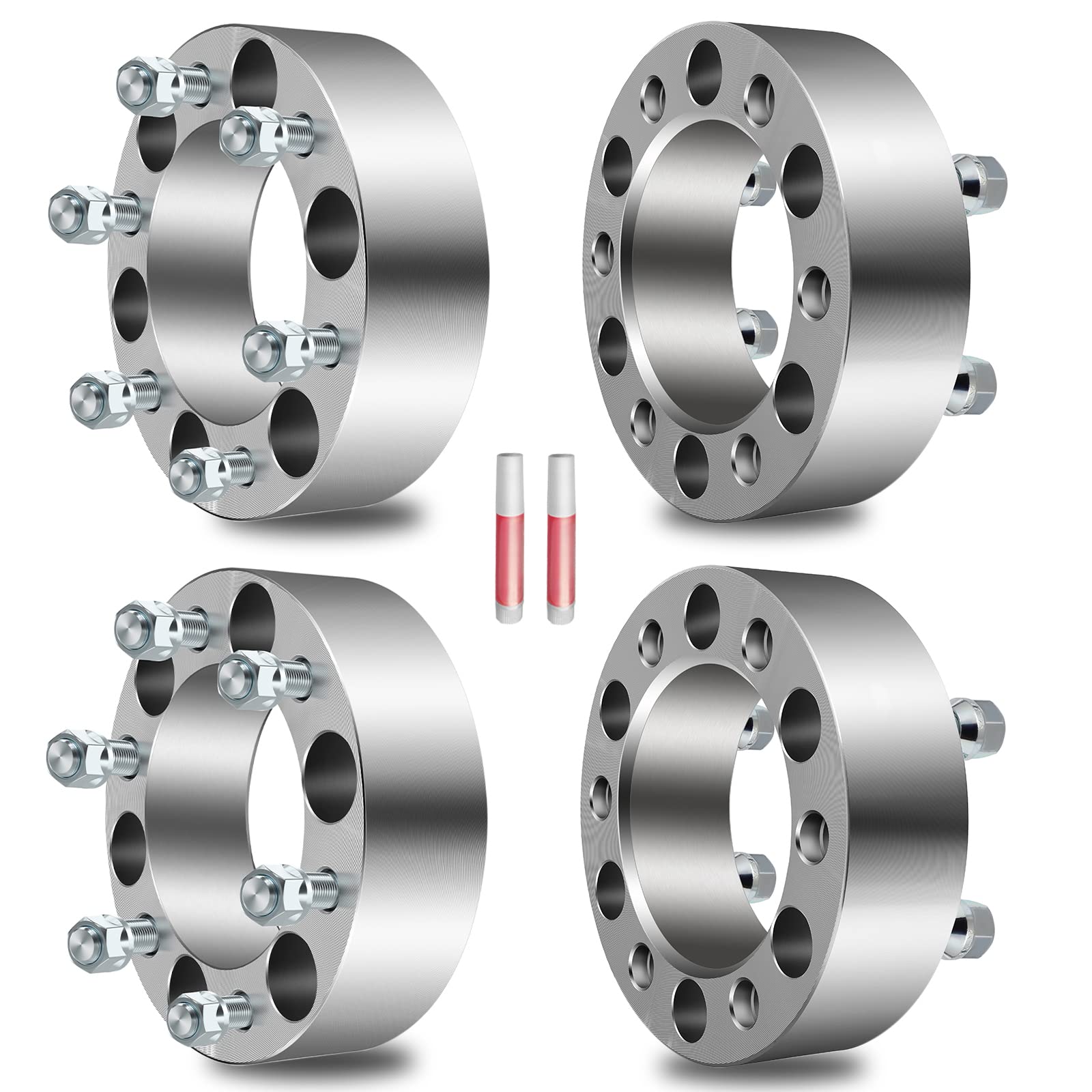 ECCPP 4X 6 Lug Wheel Spacers 2 Inch 6x5.5 to 6x5.5 6x139.7mm 108mm Hub Centric - Fits Nissan Armada 2005-2014 & Infiniti QX56 2004-2013 with 12x1.25 Studs - Perfect for Off-Roading, Lifting, and Custom Wheel Fitment