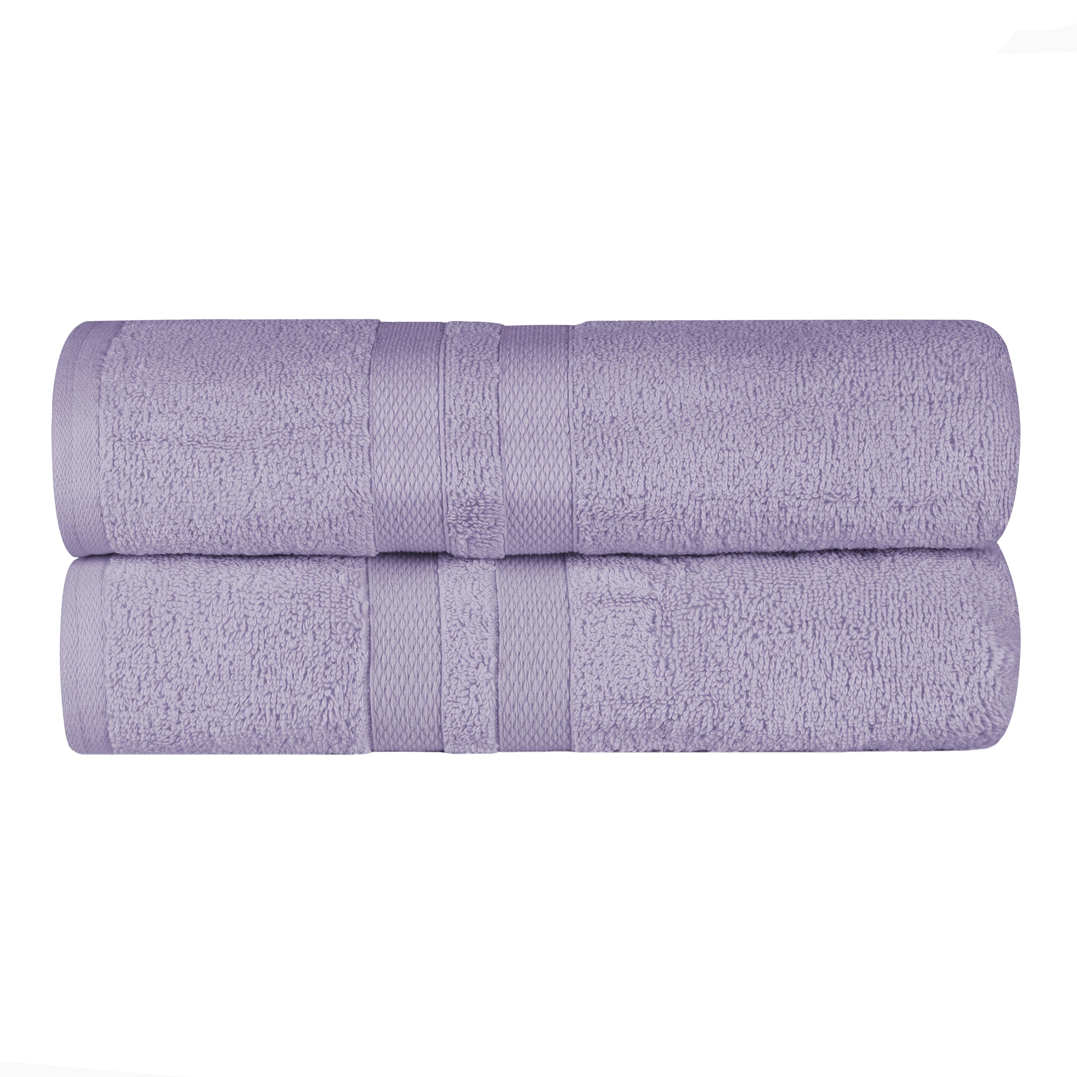 Ultra Soft 100% Cotton Quick Dry Bath Towels Set of 2 - Absorbent & Plush for Bathroom, Spa, Pool, Gym & Beach Use