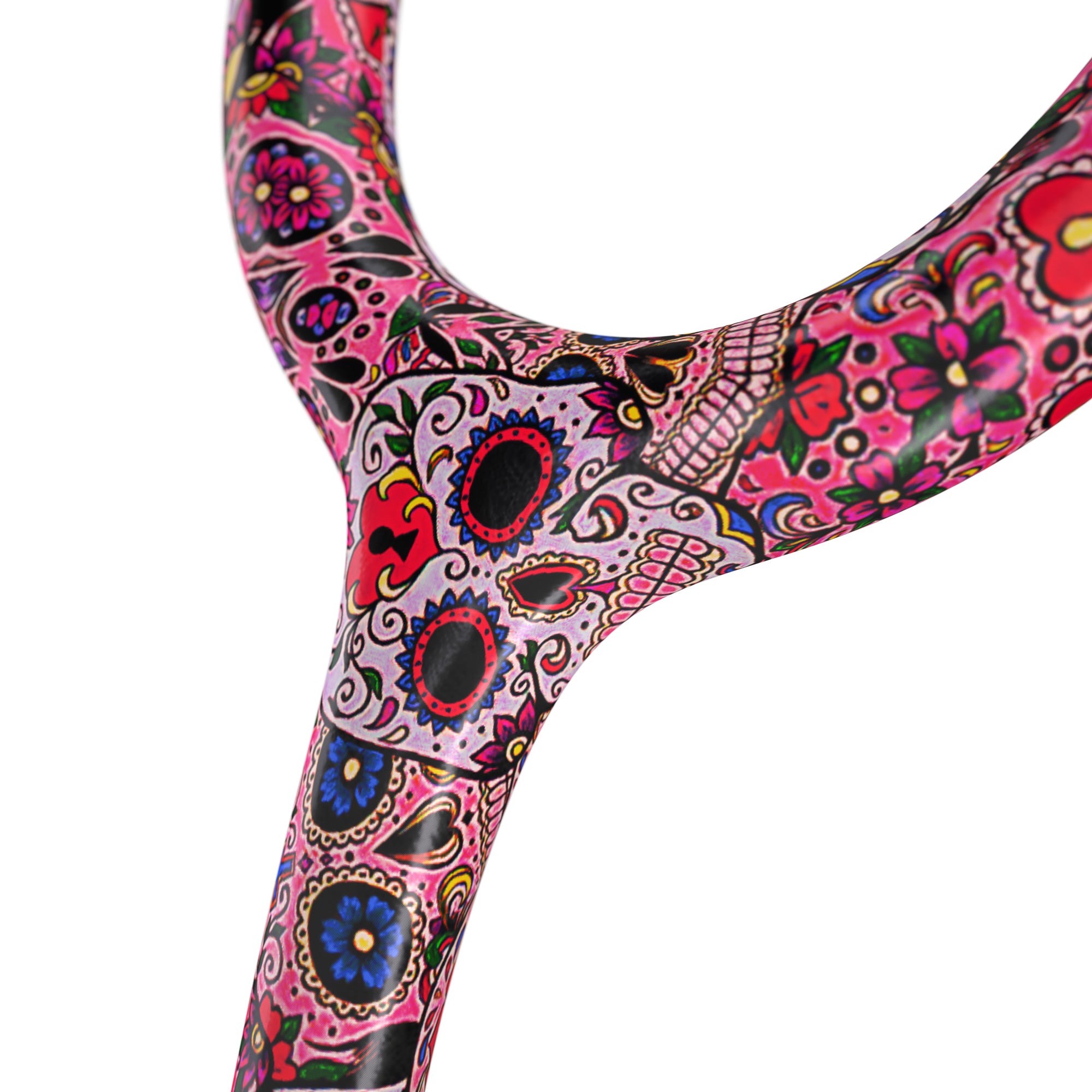 ProCardial® Titanium Cardiology Stethoscope - Professional Medical Stethoscope for Doctors & Nurses, Sugar Skull/Blackout Design - Ideal for Cardiac Exams, Physical Assessments & Clinical Use