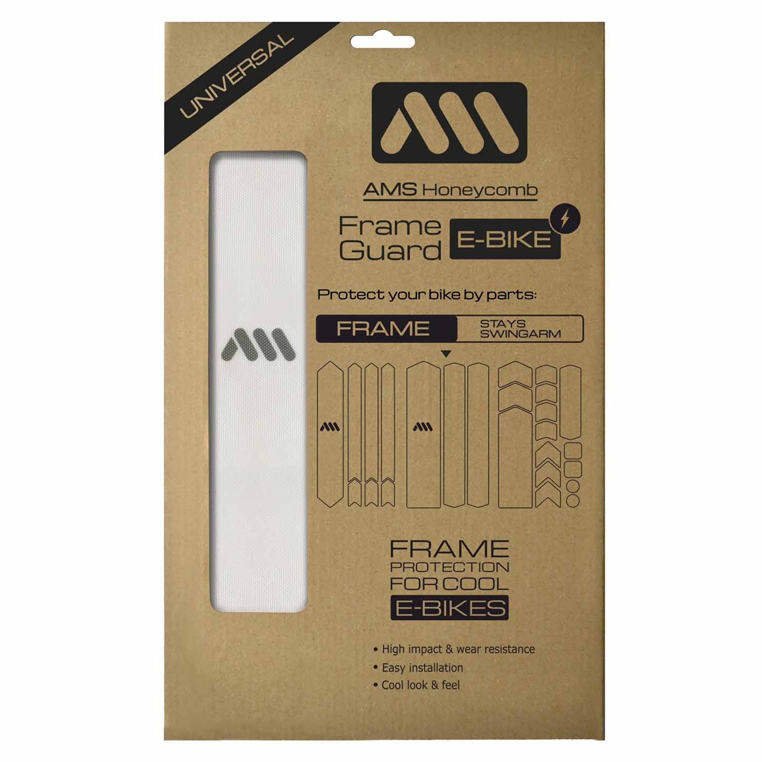 All Mountain Style Bike Frame Protector Tape - Scratch & Impact Resistant Adhesive Guard for Electric Bikes - Perfect for eBike Commuting, Mountain Trails & Urban Riding Protection