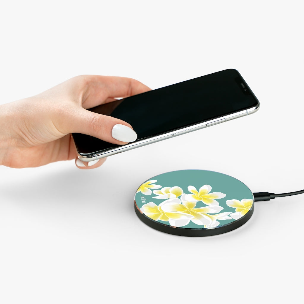 Pua Melia Fast Wireless Charger - Qi Certified 10W/7.5W/5W Compatible with iPhone 15/14/13/12, Samsung Galaxy S23/S22/S21, AirPods - Perfect for Home, Office & Travel Charging
