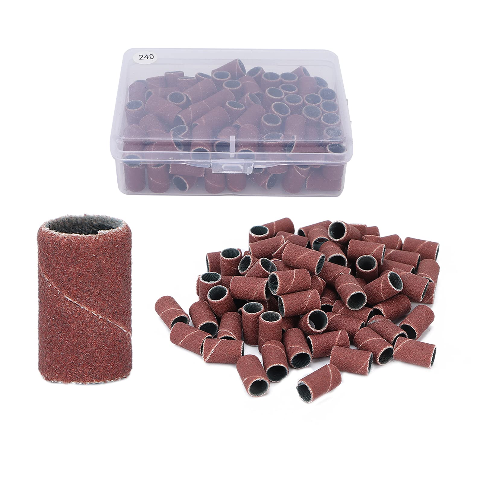 LANTRO JS Nail Sanding Bands for Smoothing, Shaping & Polishing - Professional Manicure & Pedicure Sandpaper Files - Perfect for Home Nail Care & Salon Use