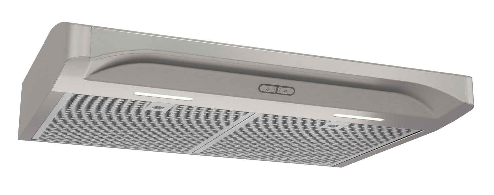 Broan 30-Inch Stainless Steel Under Cabinet Range Hood - 300 CFM Powerful Ventilation for Kitchen, BQDD130SS | Perfect for Home Cooking & Smoke Removal