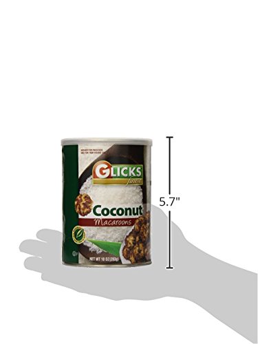 Glick's Gluten Free Coconut Macaroons - 10 Ounce Pack | Delicious Dairy-Free Cookies for Parties, Gifts & Healthy Snacking