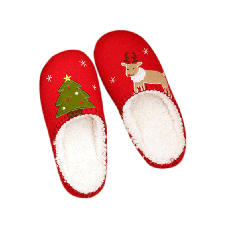 Cozy Holiday Slippers for Women & Men - Fuzzy Warm House Shoes with Non-Slip Sole - Perfect Christmas Gifts for Family & Friends - Ideal for Winter Indoor Comfort & Relaxation