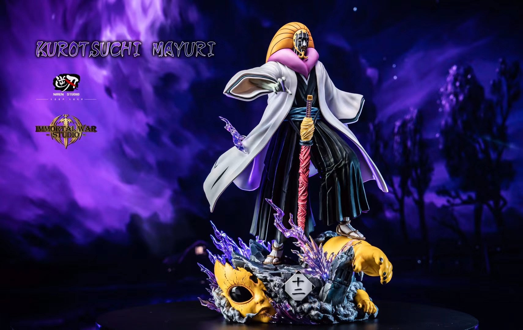 Niren x IW Studio Mayuri Kurotsuchi Bleach Blood War Arc Anime Figure - Collectible Action Figure for Anime Fans & Bleach Merchandise Collectors | Perfect for Display, Gifts, and Anime Conventions