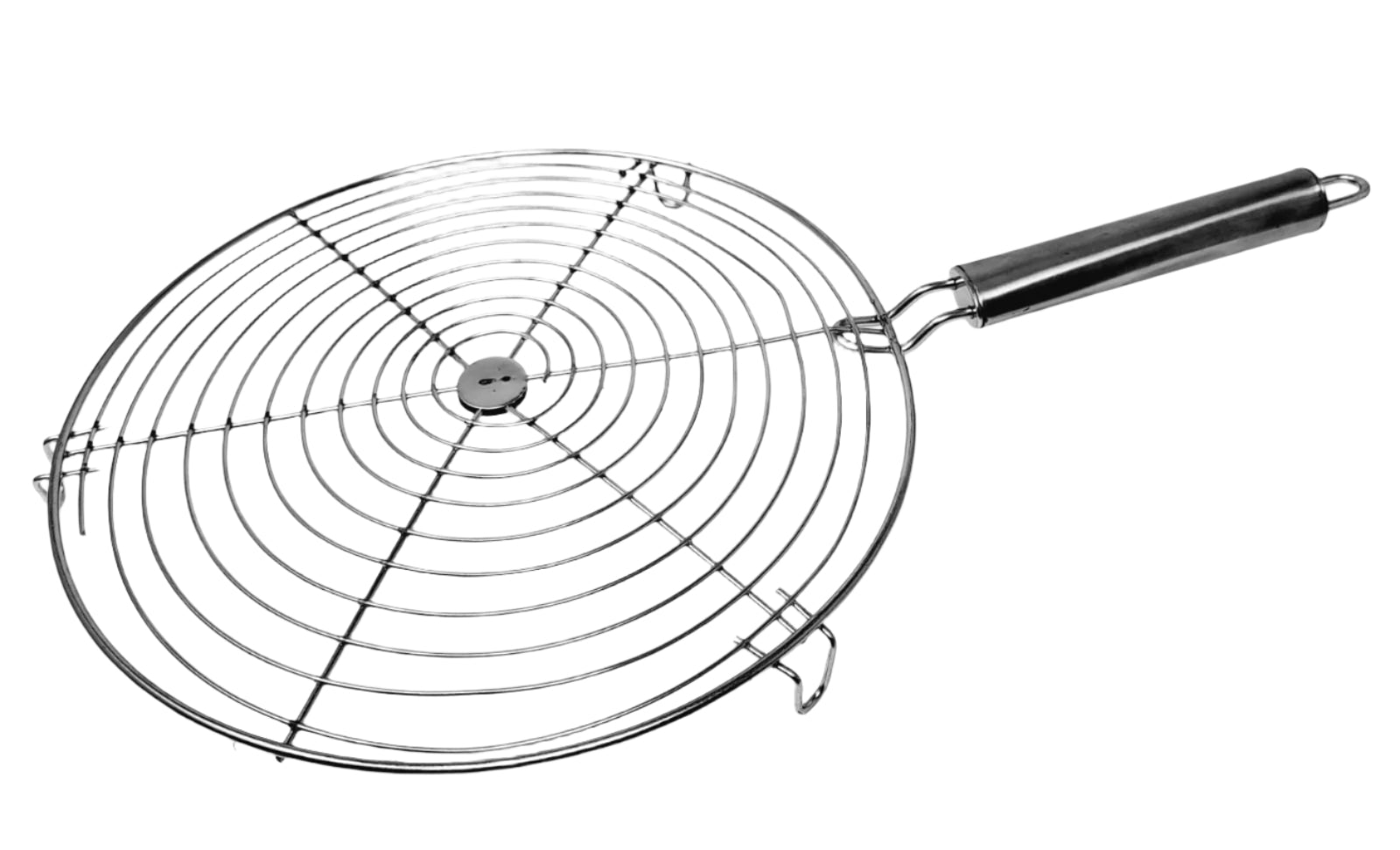 Premium Stainless Steel Round Papad Roast and Toast Strainer - Durable Papad Jali for Indian Cooking, Snack Making & Kitchen Use - Perfect for Roasting Papads, Toasting Snacks & Straining Foods