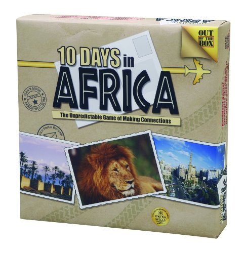 Out of the Box 10 Days in Africa Board Game - Family Strategy Game for Kids & Adults - Perfect for Game Nights, Travel & Educational Fun