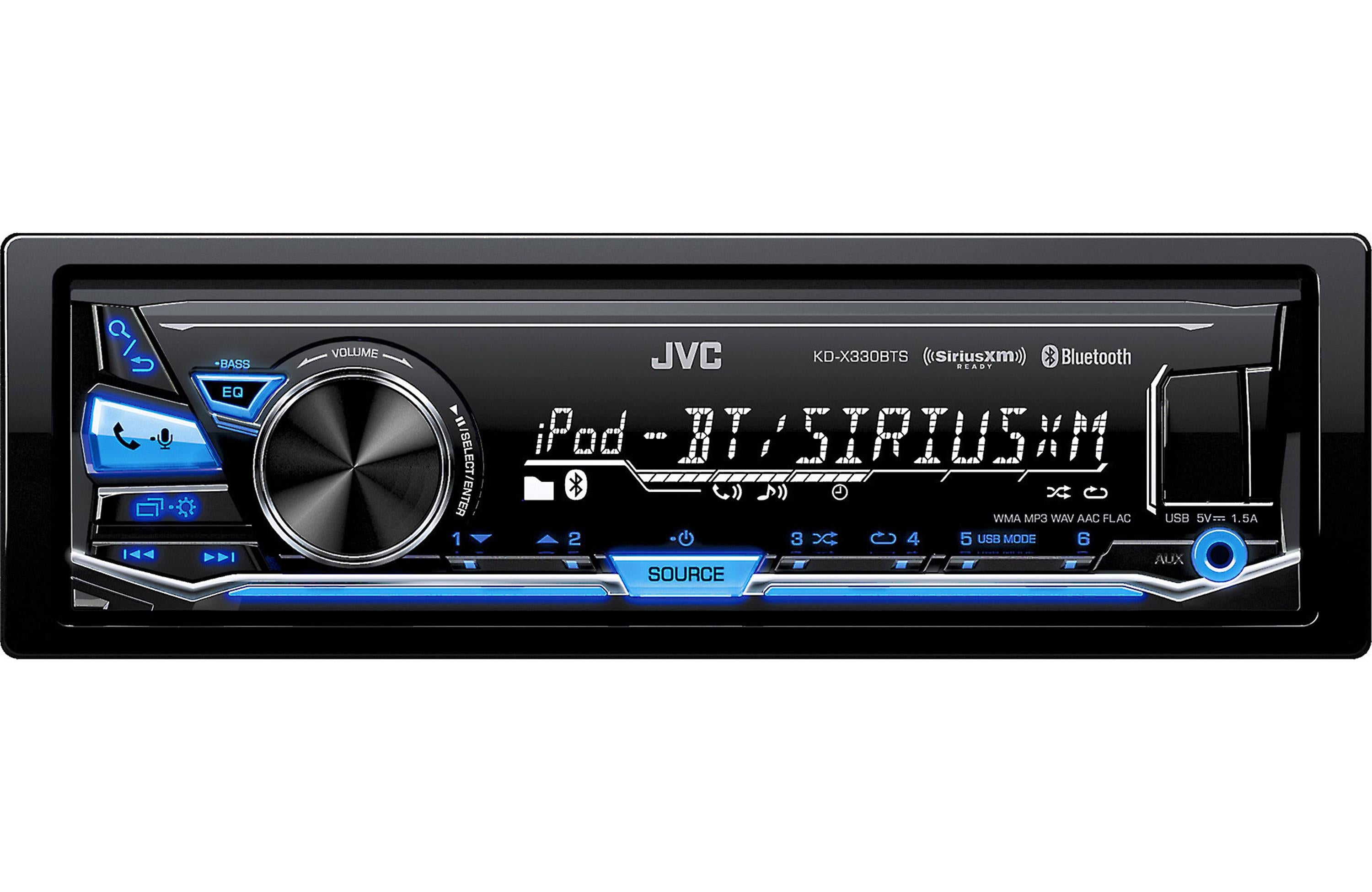 JVC KD-X330BTS Bluetooth Car Stereo Receiver - Wireless Music Streaming, Hands-Free Calling & USB Port for Cars, Trucks & SUVs - Perfect for Road Trips & Daily Commutes