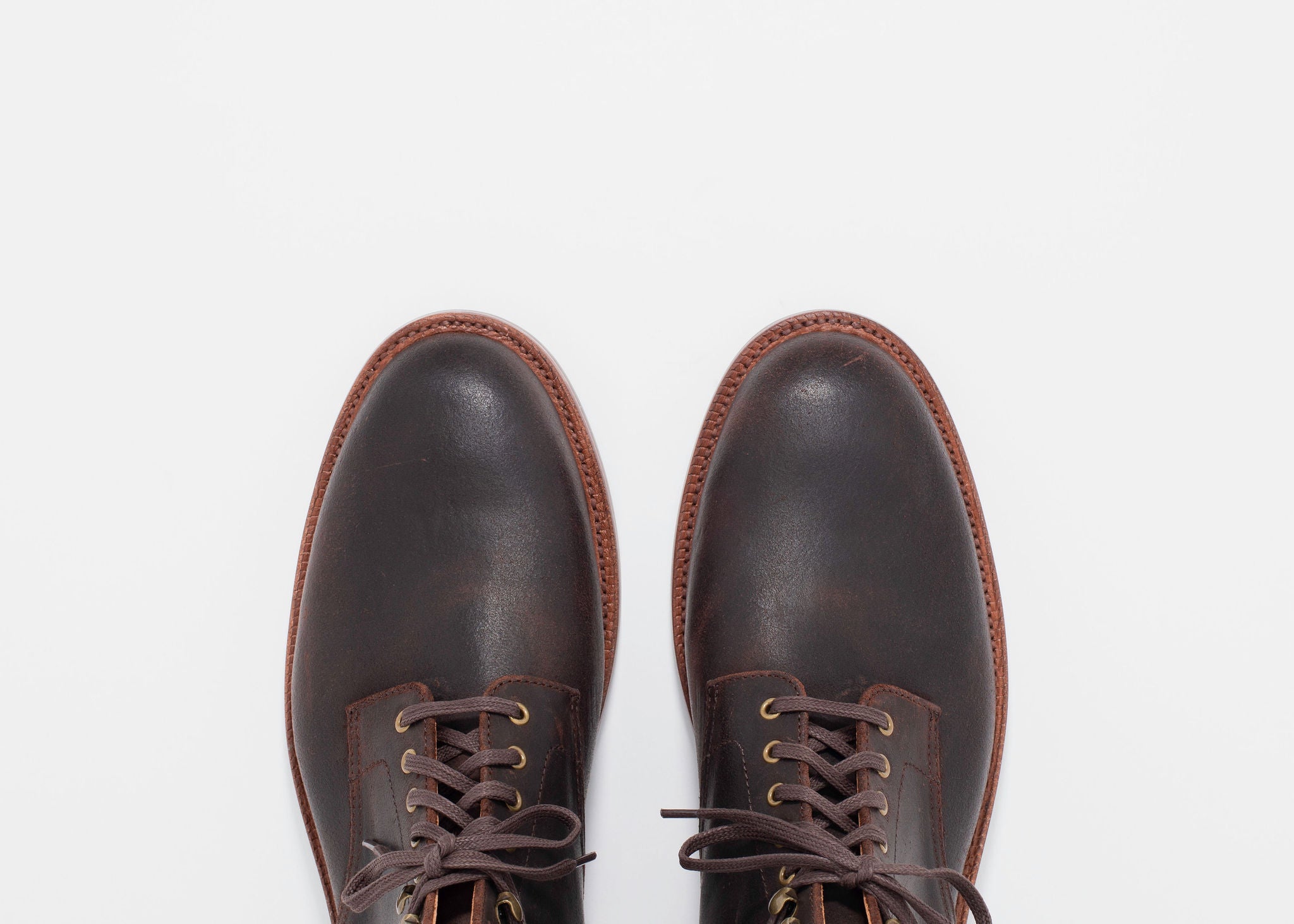 Edward Boot Tobacco Waxed Commander - Premium Leather Work Boots for Men - Durable & Comfortable for Outdoor, Hiking, and Construction Work