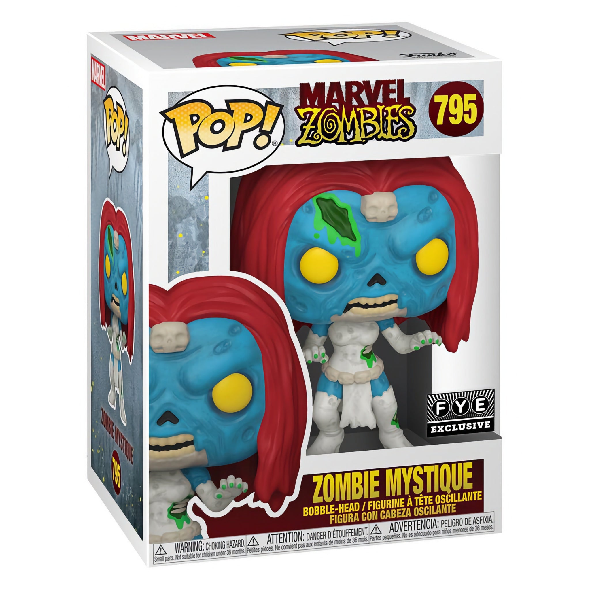 Marvel Zombies Mystique Action Figure - FYE Exclusive Collectible for Marvel Fans | Perfect for Display, Cosplay, and Gift Giving