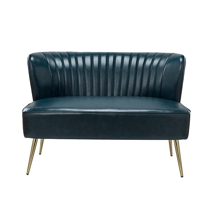 Agnes Vegan Leather Loveseat - Eco-Friendly Faux Leather Sofa for Small Spaces | Perfect for Apartments, Living Rooms & Home Offices