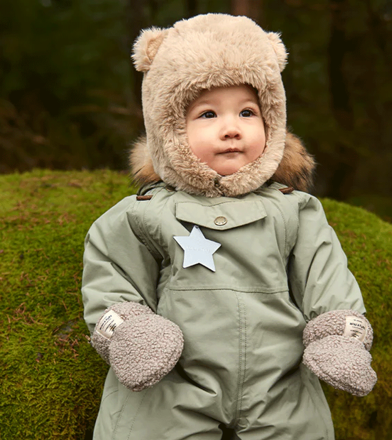 Lien Fleece Bear Hat by MiniAture - Cozy Winter Beanie for Women & Men - Perfect for Skiing, Snowboarding, and Outdoor Adventures