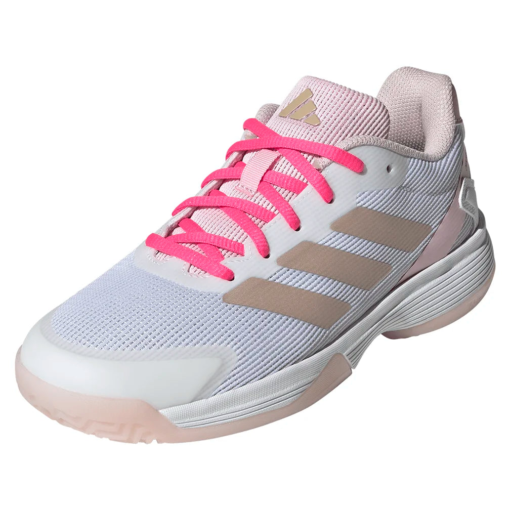 Junior's Ubersonic Tennis Shoes for Women - Off White & Powder Plum | Lightweight Court Sneakers for Tennis, Running & Casual Wear