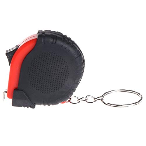 Mini Tape Measure with Keychain - 1m/3.3ft Retractable Ruler in cm & Inches, Portable Plastic Measuring Tape for DIY, Sewing, Crafting & Home Improvement