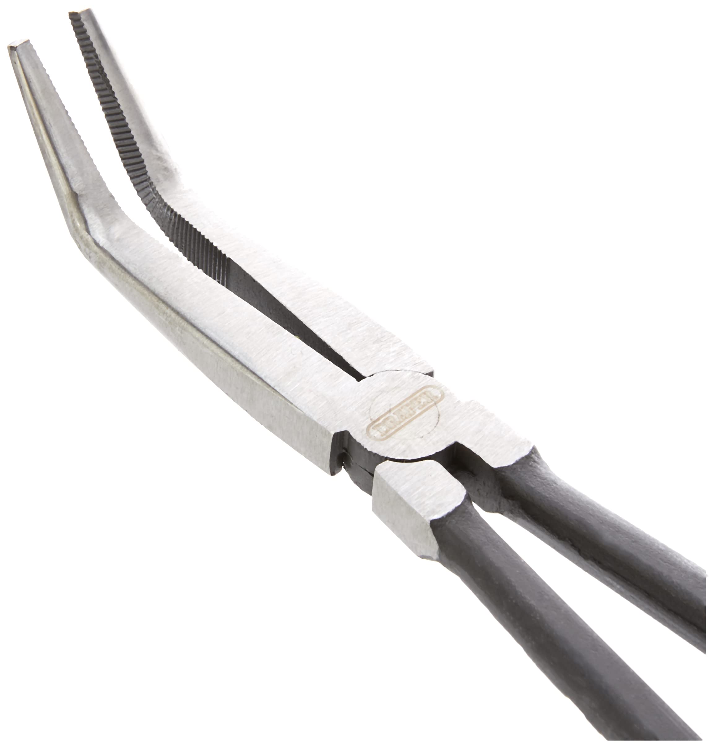 Draper 69286 280mm Long-Reach Bent-Nose Pliers - Professional Radio & Electronics Repair Tool for Tight Spaces (Blue) - Ideal for Electronics, Jewelry Making, and DIY Projects
