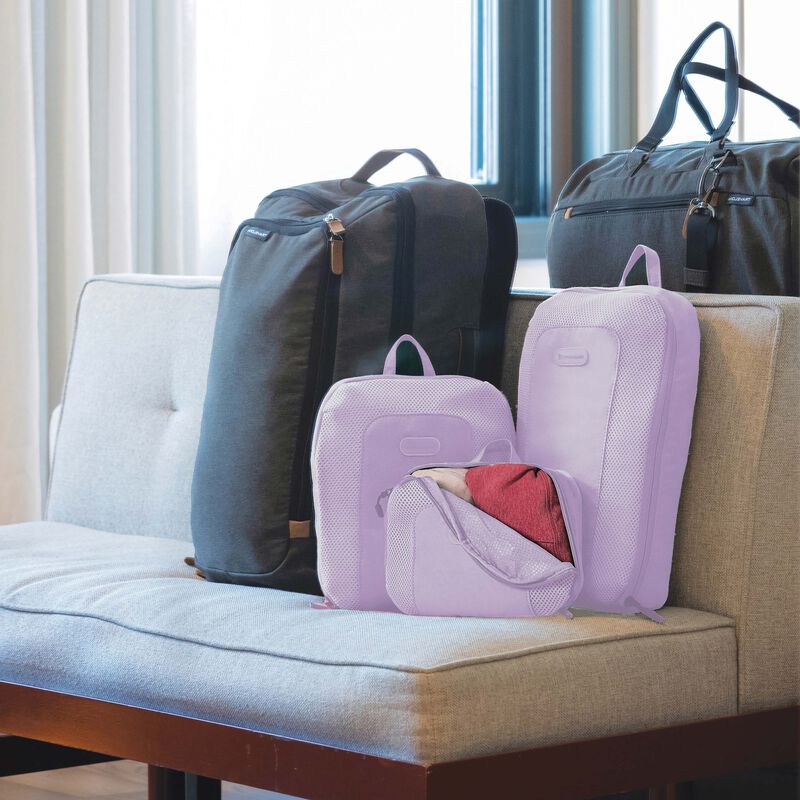 Travelon Set of 3 Packing Cubes - Lightweight Luggage Organizers for Travel | Perfect for Suitcases, Backpacks & Carry-Ons