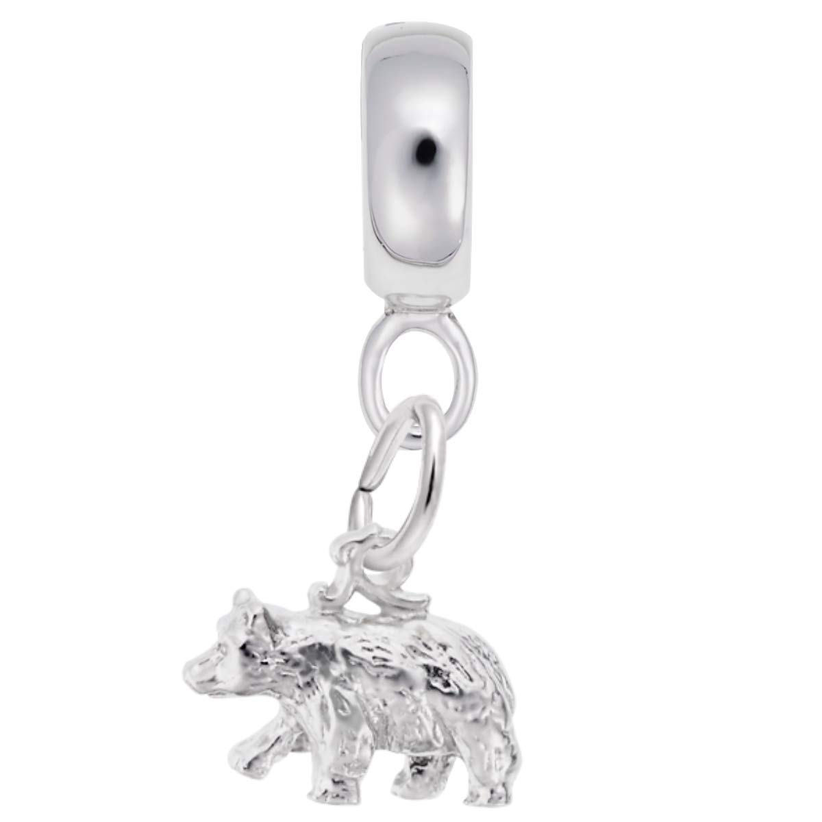 Black Bear Small Charm Dangle Beads for Bracelets & Necklaces - Handmade Jewelry Making Supplies for DIY Craft Projects, Perfect for Gifts & Personal Accessories