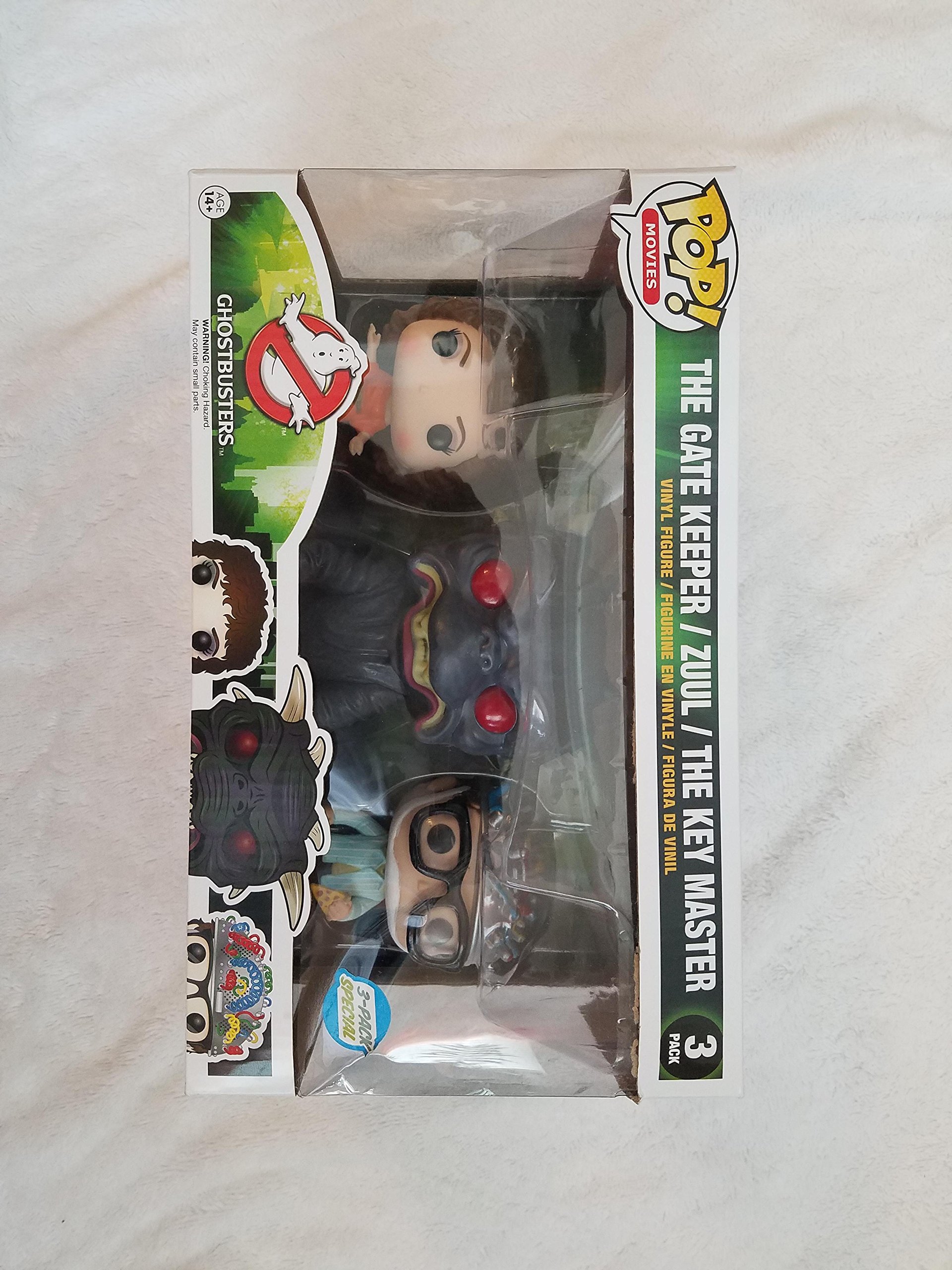 Ghostbusters (1984) Exclusive 3-Pack Vinyl Figures - The Gatekeeper, Zuul & The Key Master | Pop! Movies Collectibles | Perfect for Home Display & Movie Fan Gifts
