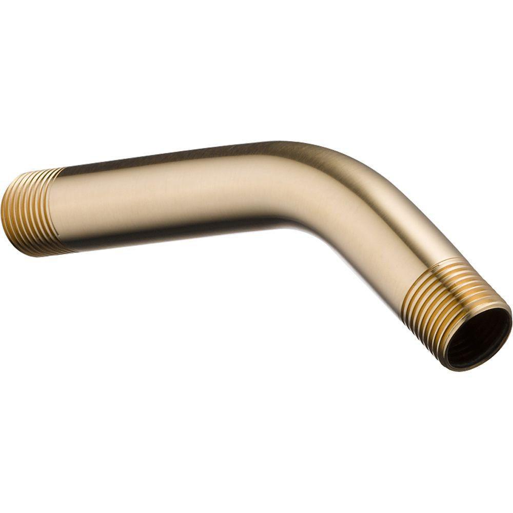 Delta 5.5 Inch Champagne Bronze Shower Arm 525106 - Perfect for Bathroom Renovation & Modern Shower Installation
