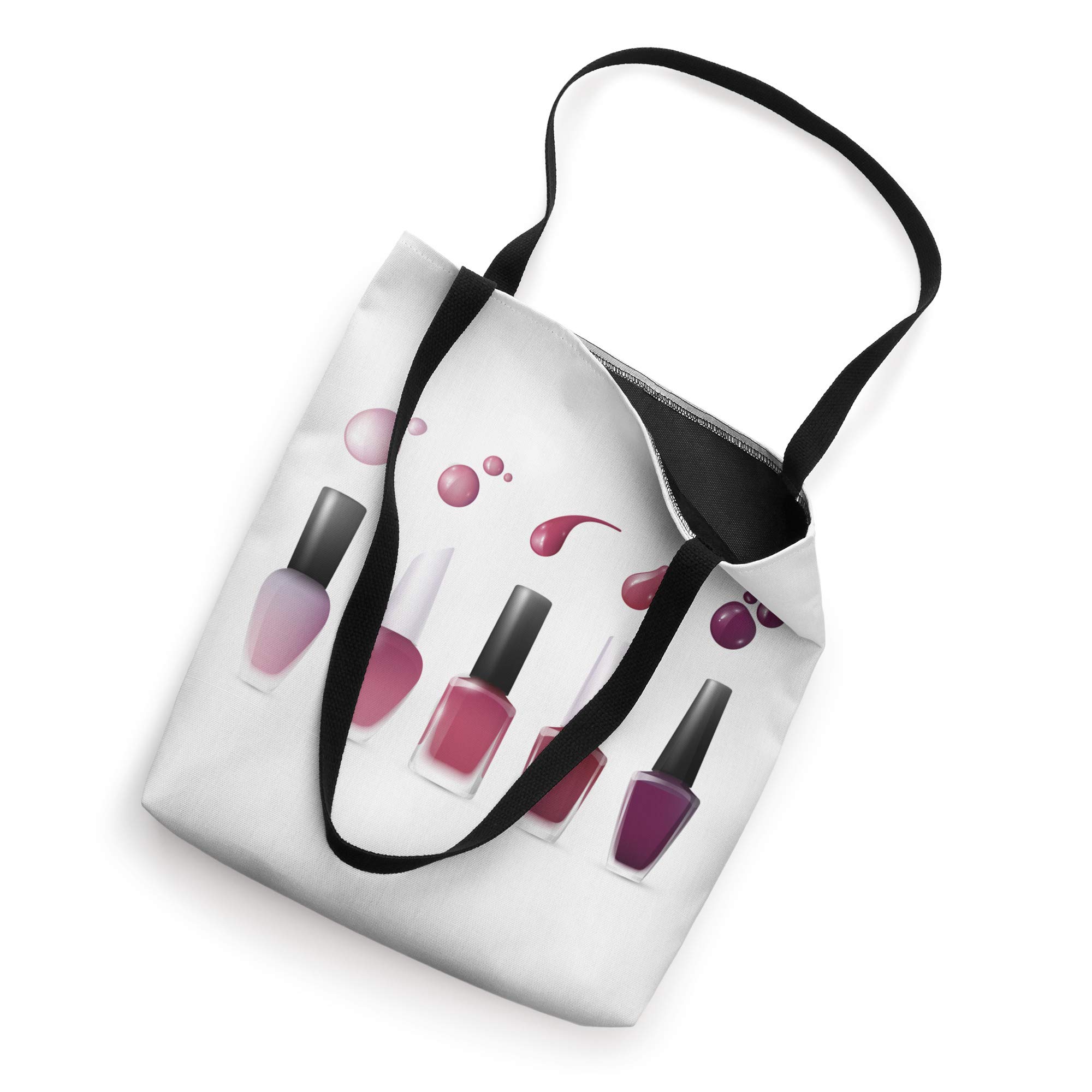 Professional Manicurist Nail Polish Tote Bag - Waterproof & Durable Makeup Cosmetics Organizer for Nail Techs, Salon & Travel Use