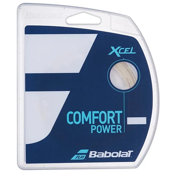 Babolat Xcel 17/1.25 Natural Tennis String | Premium Synthetic Gut for Tennis Rackets | Perfect for Competitive Play & Recreational Tennis