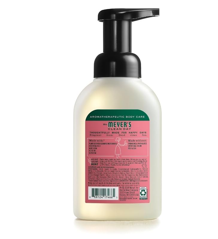 GROVE Clean Day Organic Watermelon Scent Foam Hand Soap 10 oz (3-Pack) with Microfiber Cloth - Natural Moisturizing Hand Wash for Kitchen, Bathroom & Office - Refreshing Scent for Daily Hand Hygiene & Gentle Skin Care
