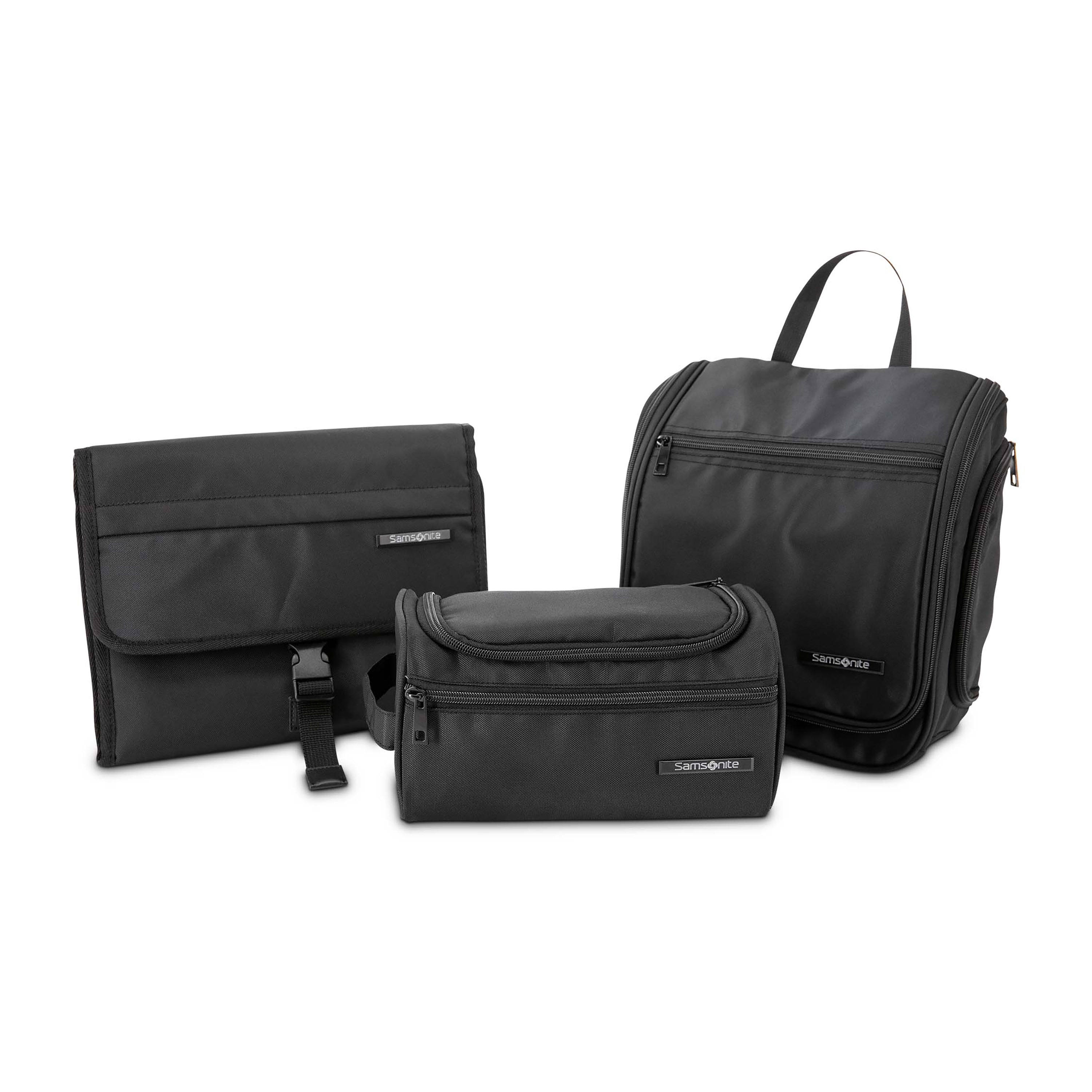 Samsonite Companion Bags Top Zip Travel Kit - Water-Resistant Toiletry Bag for Men & Women, Perfect for Air Travel, Gym, Camping & Business Trips
