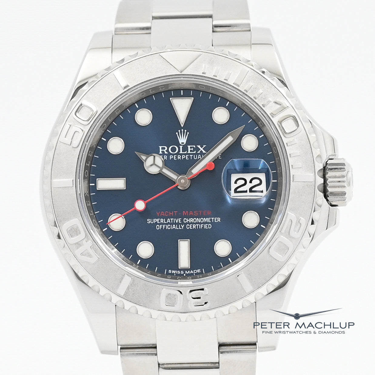 Rolex Yacht-Master 40mm Stainless Steel Watch 2016 Model - Luxury Men's Timepiece for Sailing, Yachting & Formal Occasions