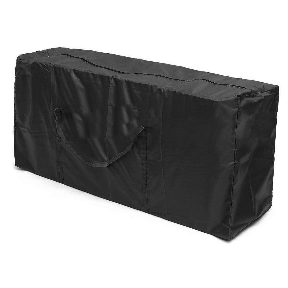 ALLOMN Outdoor Patio Furniture Cushion Storage Bag - Waterproof, Durable, Extra Large Rectangle Seat Protector Cover (4ft x 1.27ft x 1.8ft) - Perfect for Patio, Deck, Poolside & RV Furniture Cushion Storage