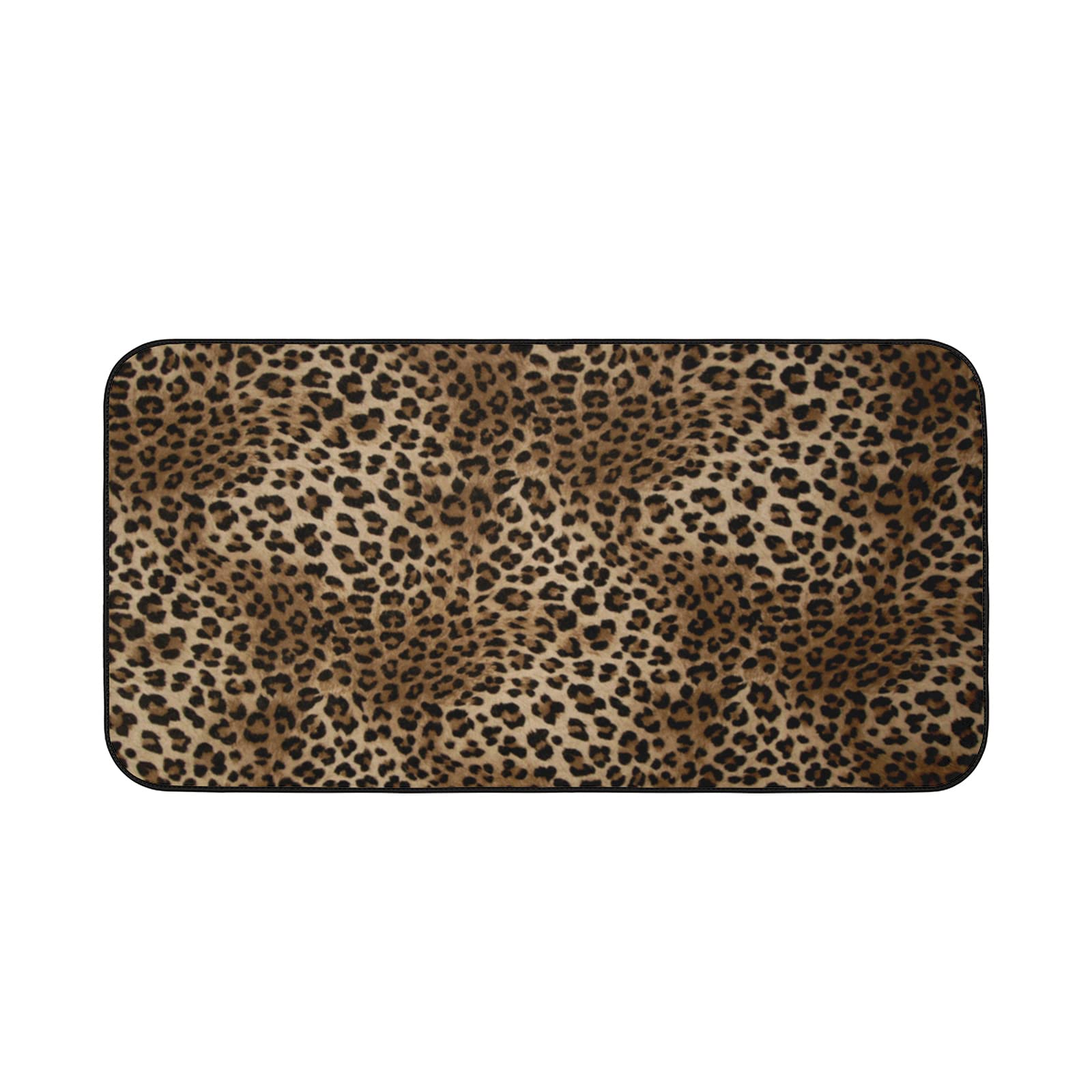 Premium Anti-Fatigue Kitchen Rugs with Leopard Print - Non-Slip Floor Mats for Standing Comfort, 39