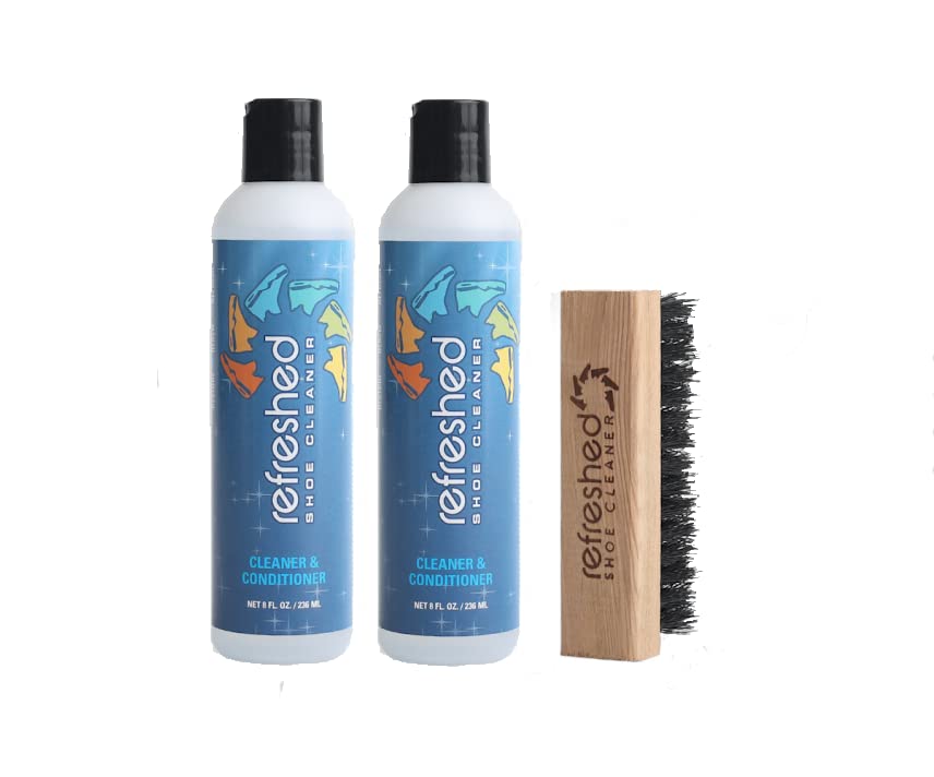 Premium Leather & Suede Cleaner Kit with Brush - Gentle Cleaning for Shoes, Bags, Jackets & Accessories - Restores Nubuck, Canvas & More - Perfect for Daily Care & Stain Removal