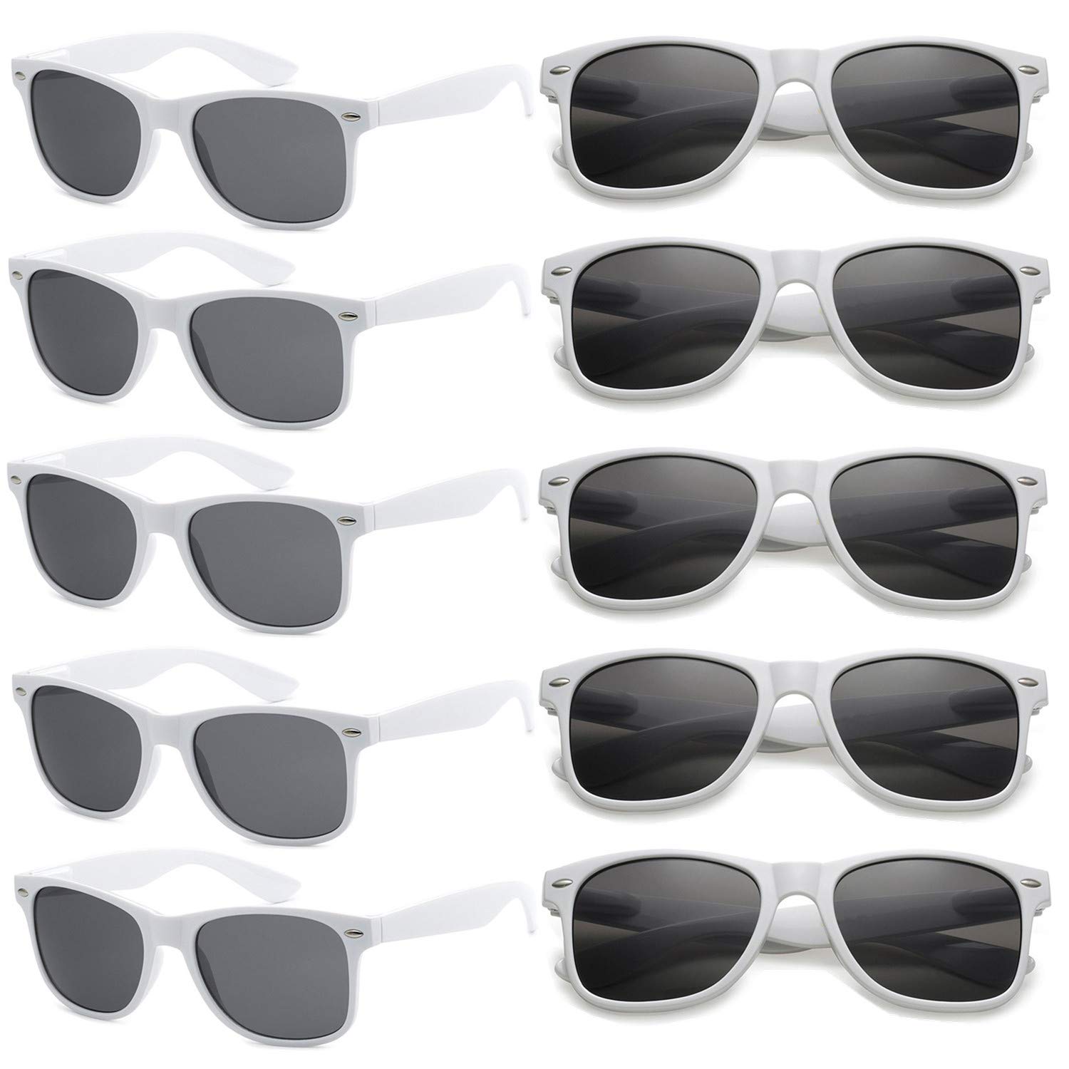 Bulk 80s Style Party Sunglasses for Adults - Retro Shades for Themed Events, Costumes & Favors (8/10/20/30 Pack) | Perfect for 80s Parties, Halloween, Cosplay & Group Events
