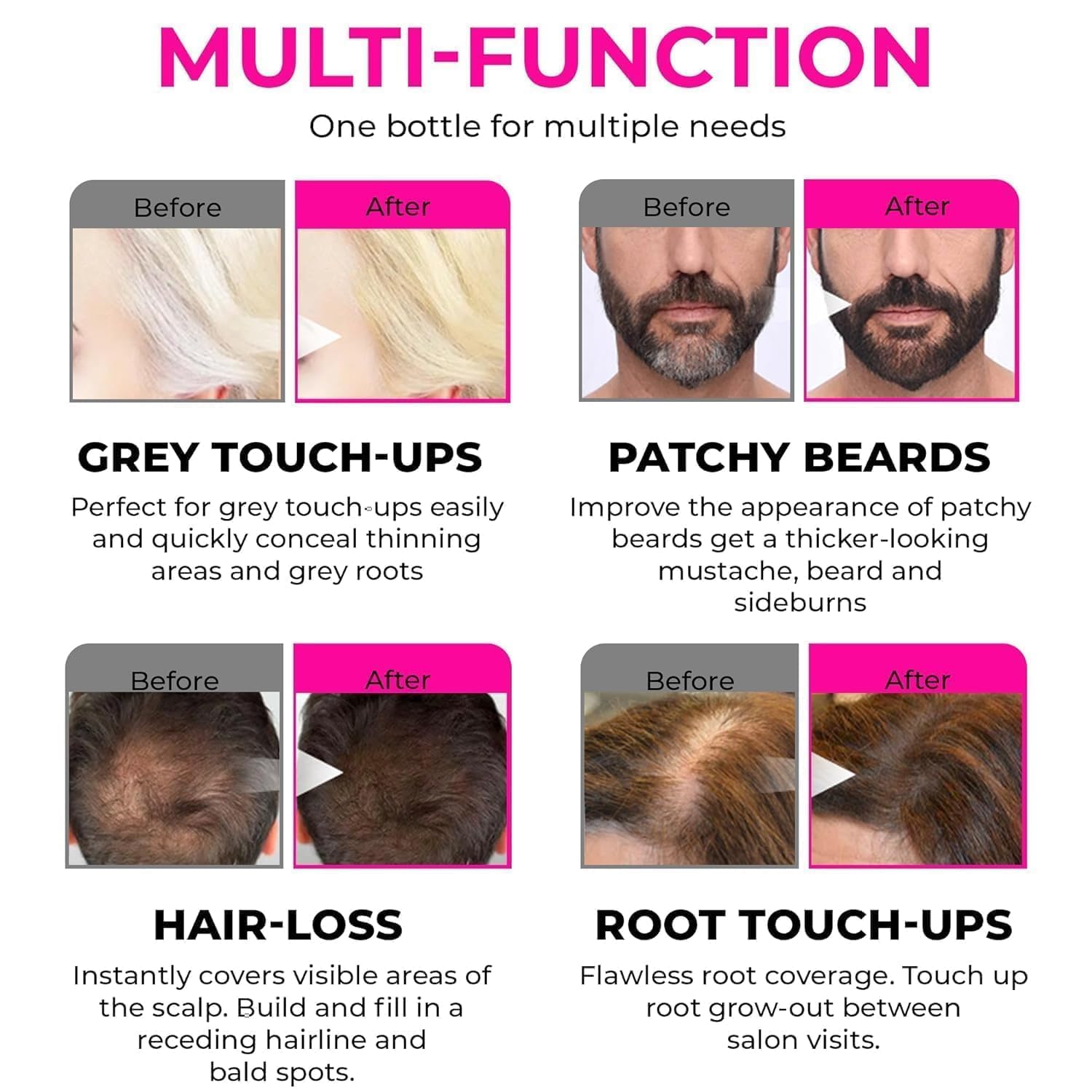 NicBex Hair Line Powder for Hair & Beard | Root Concealer & Gray Hair Coverage for Men & Women (Pack of 1) – Instant Touch-Up for Thinning Hair, Bald Spots & Styling – Perfect for Daily Use, Work, Events & Photos