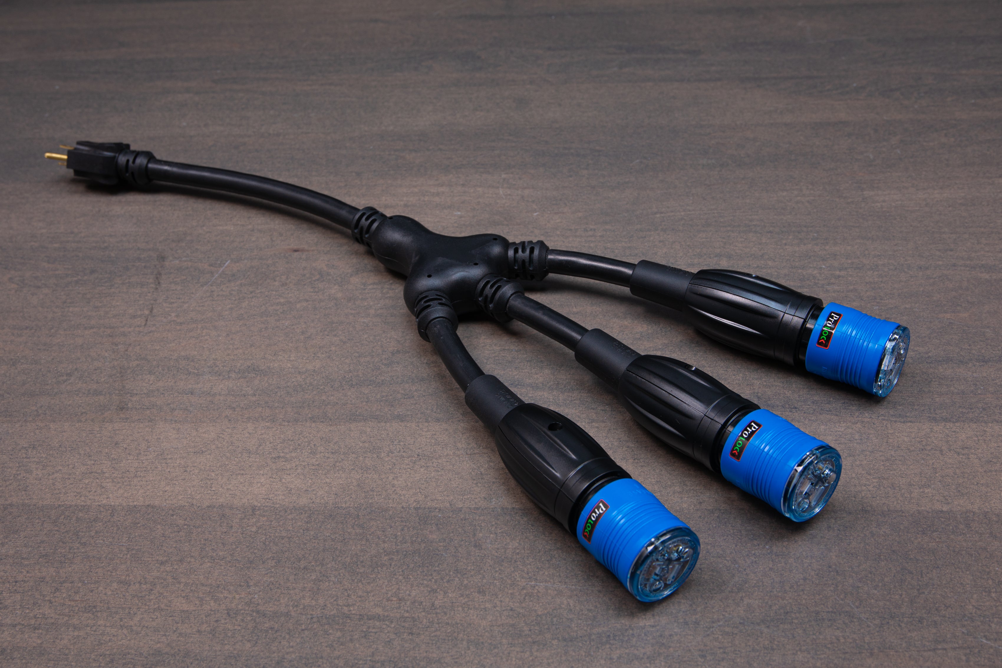 Pro Lock 3 Way Splitter - Heavy Duty Power Cord Splitter for Multiple Devices | Perfect for Home, Office & Workshop Use