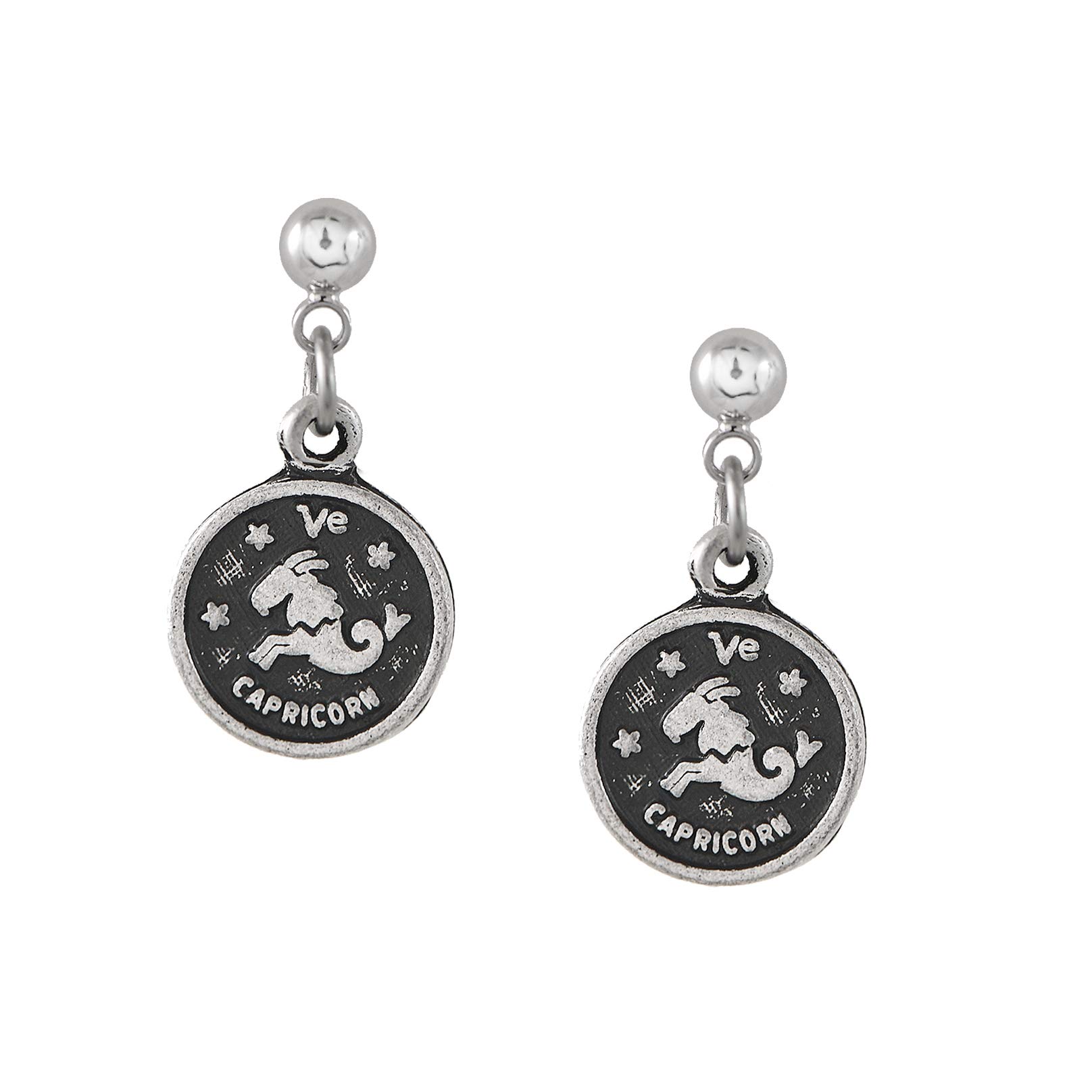 Spinning Daisy Zodiac Sign Dangling Disc Earrings - Unique Astrology Jewelry for Women - Perfect for Daily Wear, Parties & Gifts