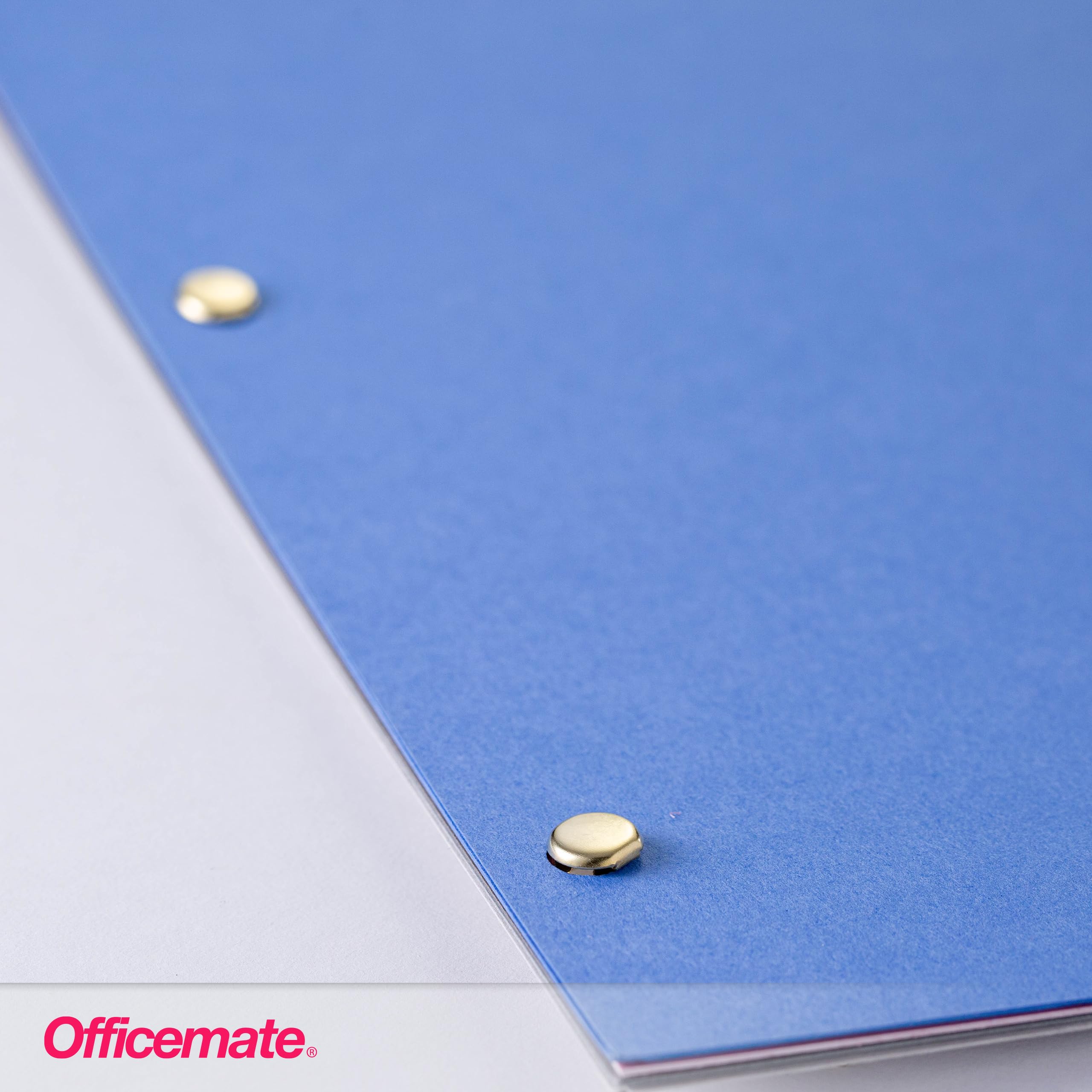 Officemate Brass Paper Fasteners 2 Inch Shank (Pack of 100) - Ideal for Office Documents, School Projects, and Crafting Supplies (Model 99817)