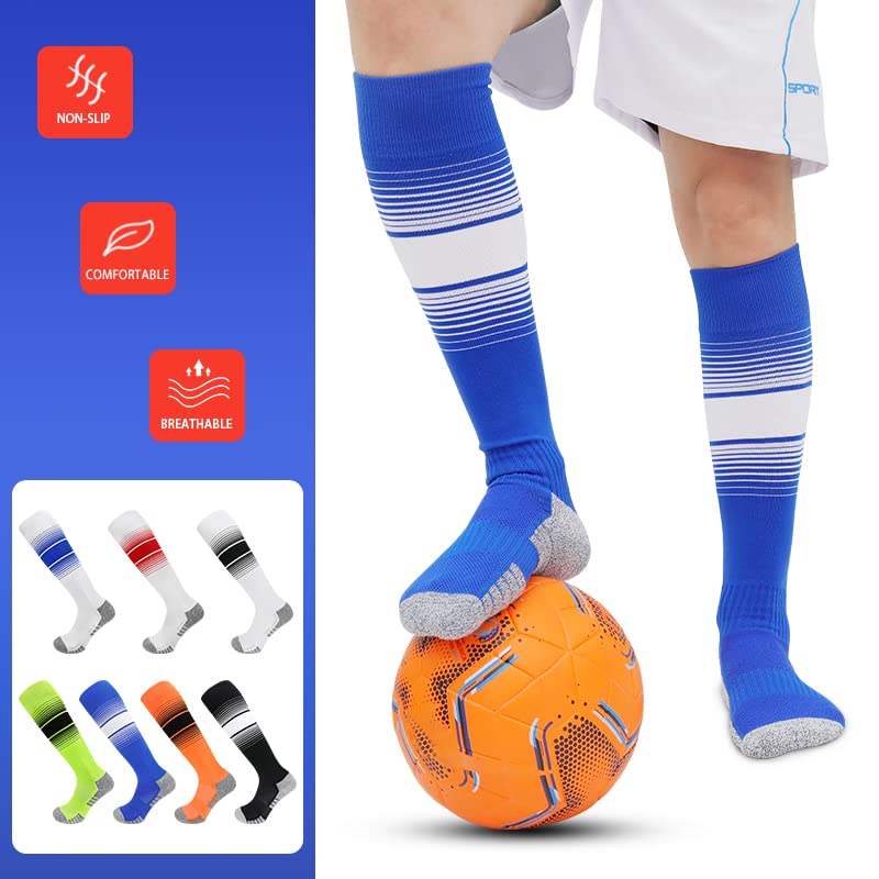 Best Youth & Adult Multi-Sport Socks for Soccer, Baseball, Softball - Over The Calf Athletic Socks for Men & Women - Perfect for Games, Training & Team Sports