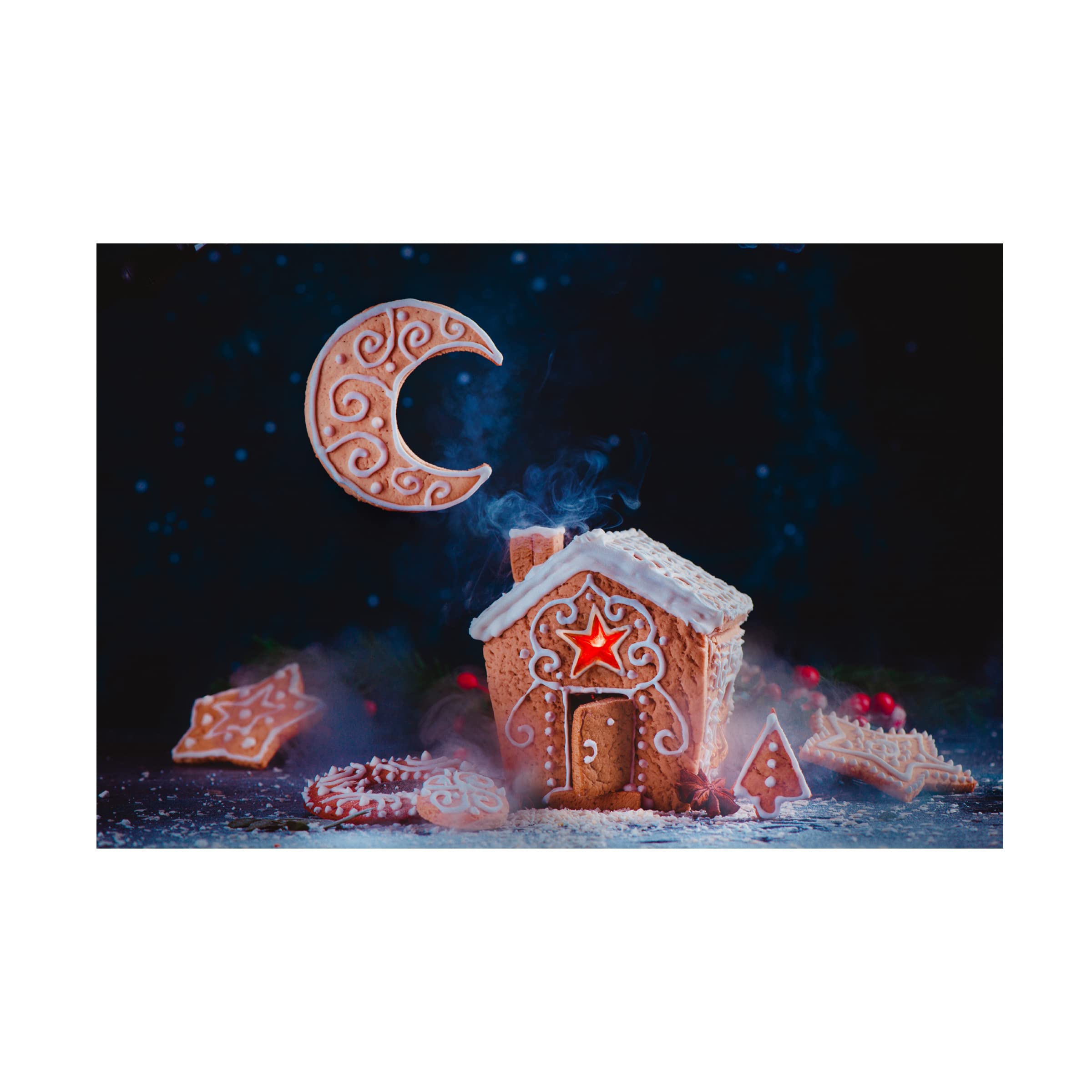Trademark Fine Art 'Winter Moon' Canvas Print by Dina Belenko - Stunning Home Decor for Living Room, Bedroom & Office