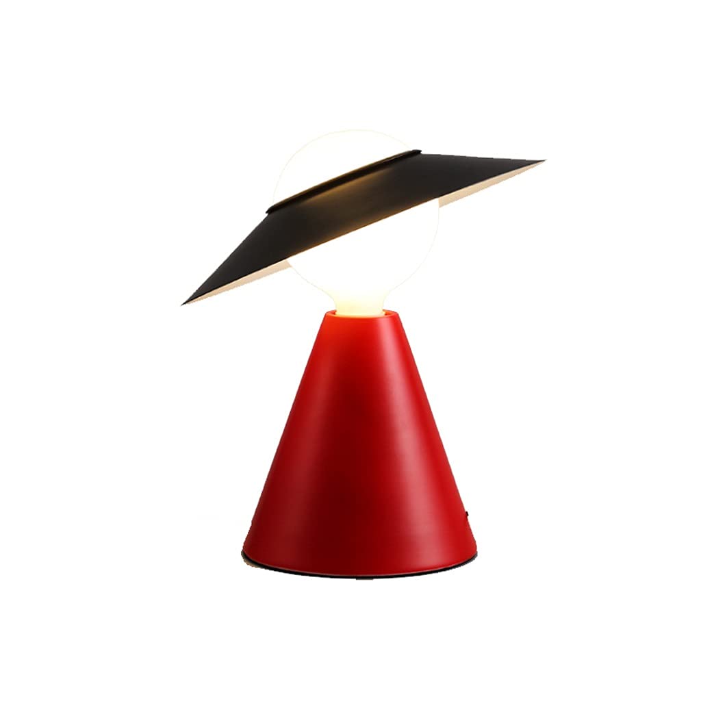 Modern Decorative Table Lamp for Home Office, Bedroom & Living Room - Eye Protection Desk Lamp for Study, Reading & Kids Room - Stylish Art Hat Design for Nightstand & Desktop Lighting