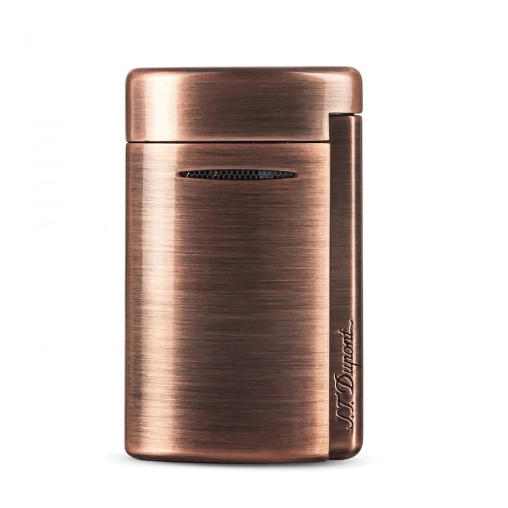 ST Dupont Mini Jet Brushed Vintage Copper Lighter - Premium Butane Lighter for Cigars, Cigarettes & Pipe Smoking - Perfect Gift for Men & Collectors