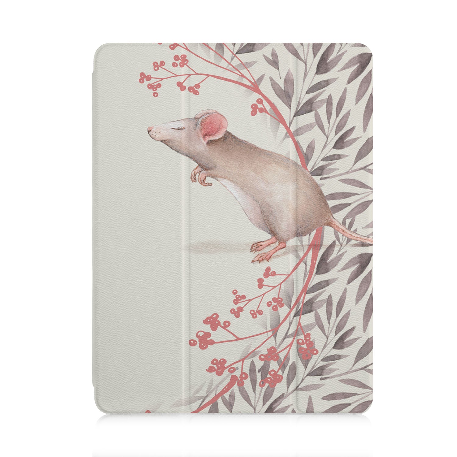 Cute Animal Print iPad Trifold Case - Lightweight Protective Cover for iPad Air/Pro, Stand & Sleep Function | Perfect for Work, Travel & School