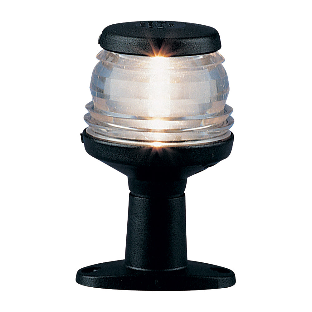 Aqua Signal Series 20 4 All-Round Pedestal Marine Light - Black Housing (Model 20040) | Boat Navigation Light for Sailboats, Yachts & Fishing Boats | Waterproof Deck Lighting for Night Cruising & Docking