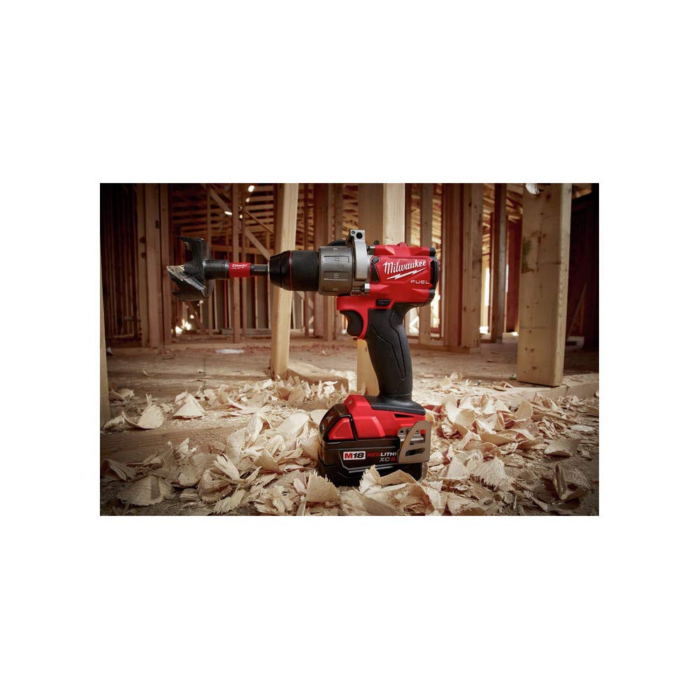 Milwaukee 2804-22 M18 Fuel 18V Cordless Hammer Drill Kit with Battery & Charger - Powerful Rotary Tool for Construction, Woodworking & DIY Projects