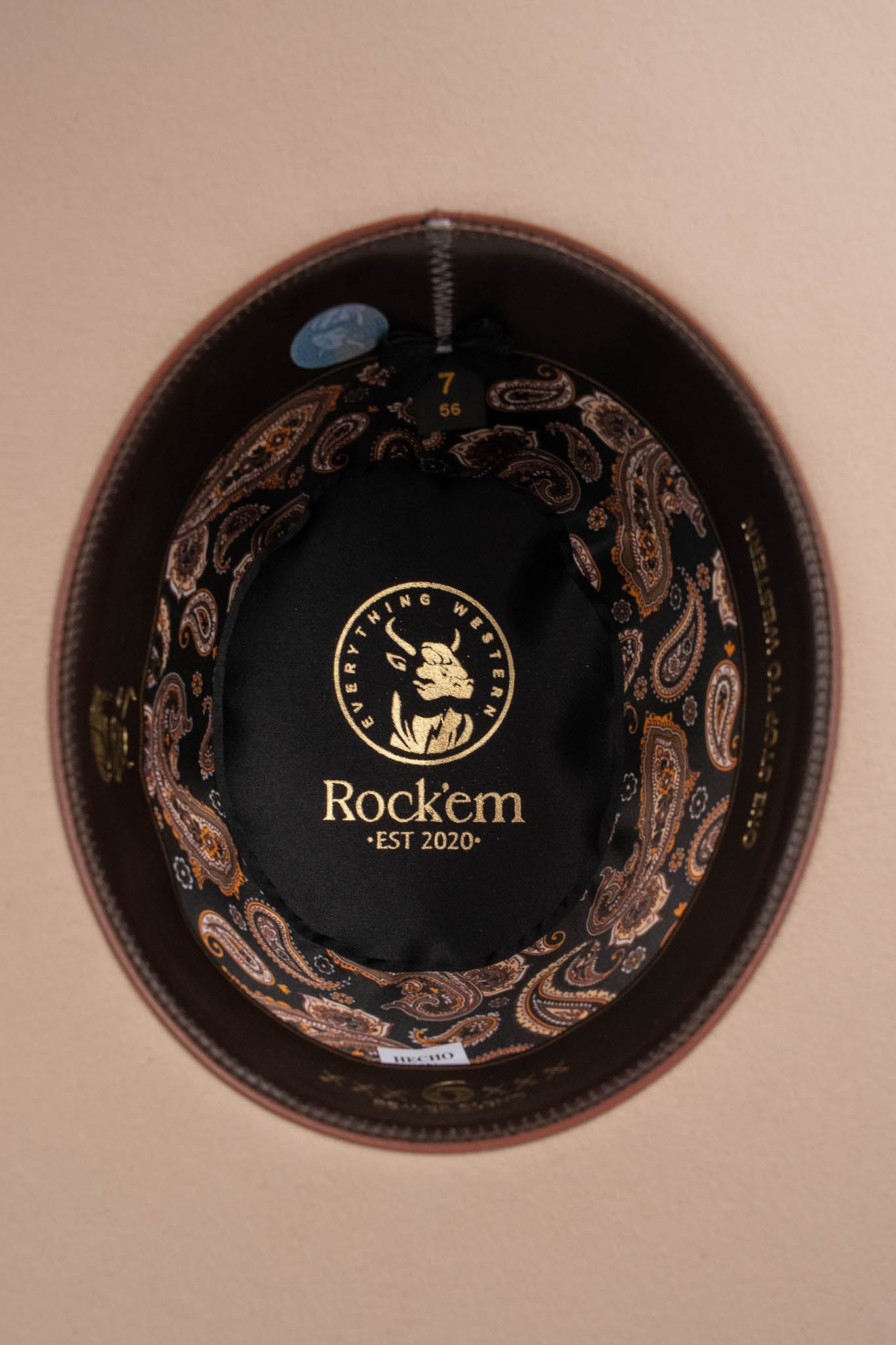 Rock'em 6X Silverbelly Beaver Blend Open Crown Felt Cowboy Hat for Men - Western Rodeo, Outdoor Rancher & Country Style Fashion Accessory