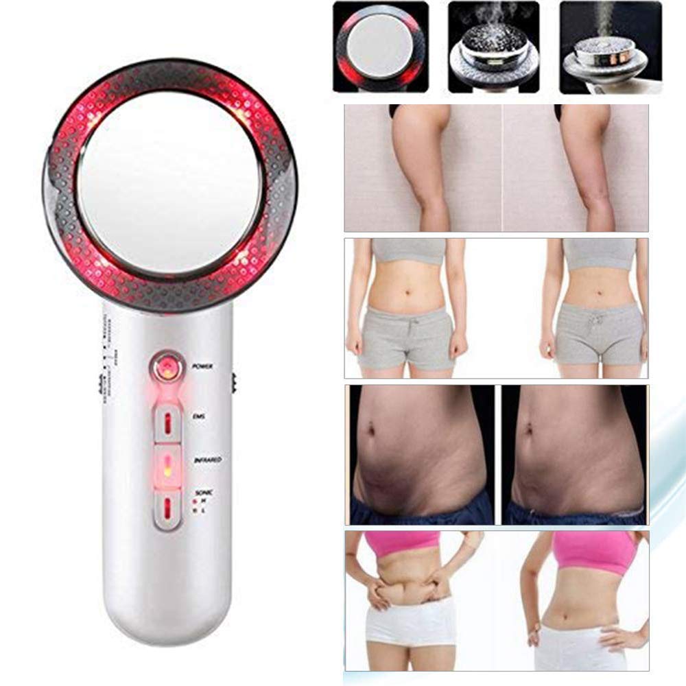 3 in 1 Ultrasonic Cavitation Machine - EMS Body Slimming, Infrared Skin Care & Fat Removal Massager for Weight Loss & Cellulite Reduction | Perfect for Home Spa, Beauty Salon & Body Contouring Treatments