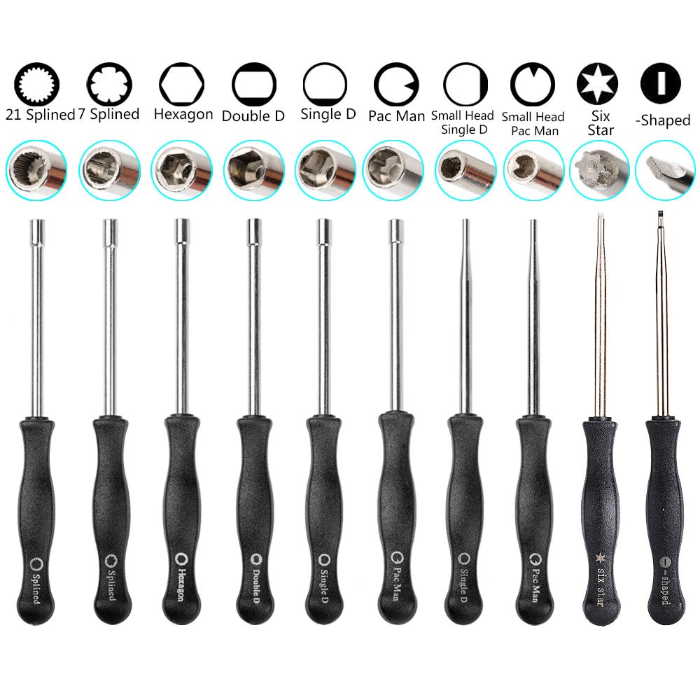 HIFROM 10-Piece Carburetor Adjustment Tool Kit with Screwdrivers & Cleaning Tools - Compatible with Stihl, Poulan, Husqvarna Trimmers & Chainsaws - Durable Carrying Case Included - Perfect for Small Engine Maintenance & Repair