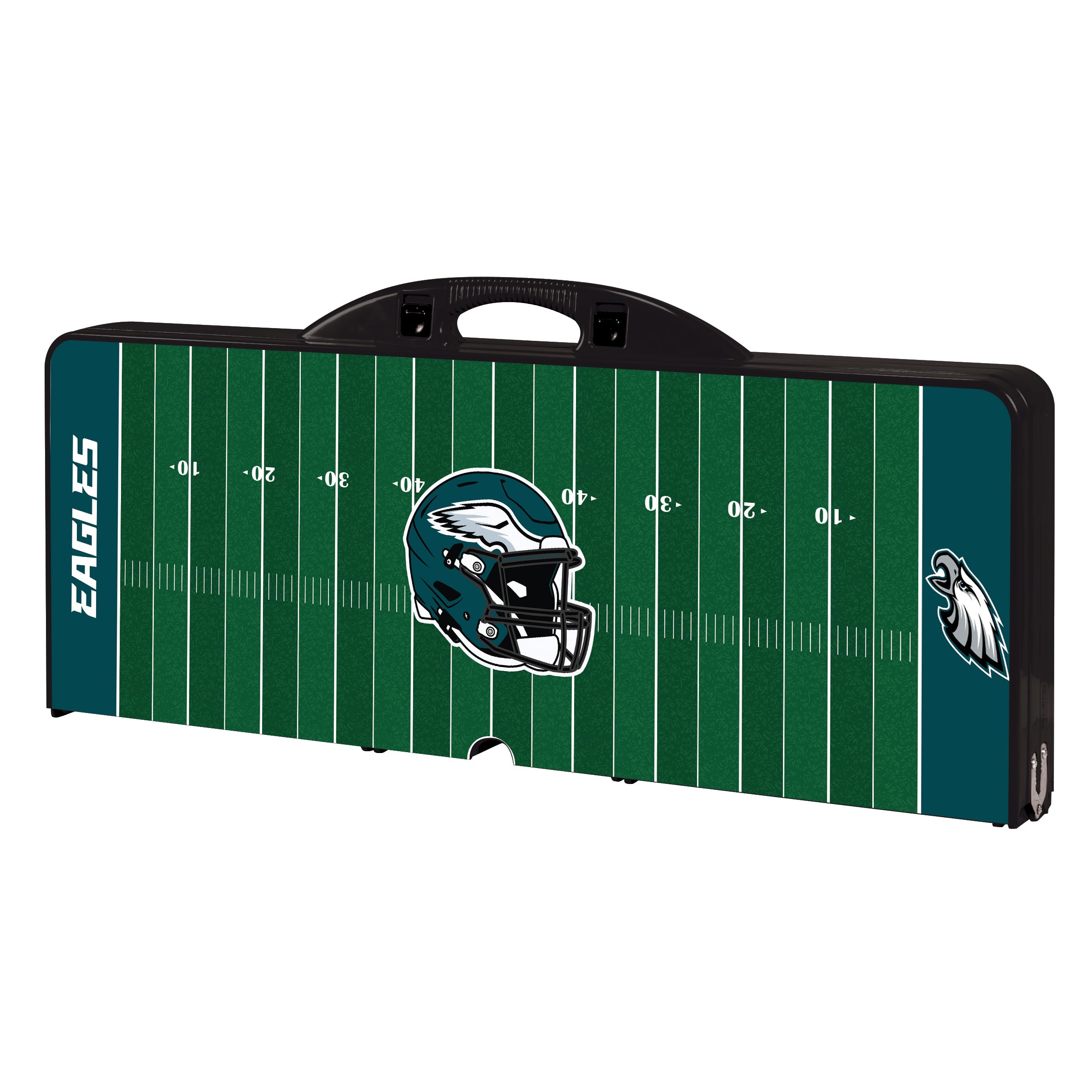 PICNIC TIME NFL Portable Folding Picnic Table with 4 Seats & Umbrella - Outdoor Tailgating, Camping, Beach & Backyard Parties (Officially Licensed NFL Team Merchandise)